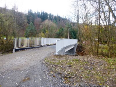 Wyremontowany most na potokiem Malinka